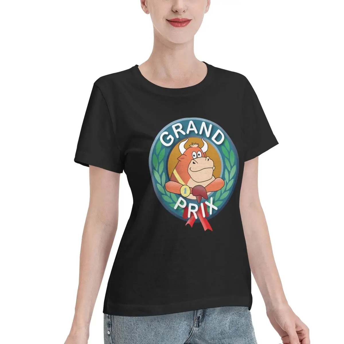 Easy To Pair Grand Prix Logo Redise O Vector Vaquilla Margarita Women's T-shirt Casual Street Non Shrink Tshirt