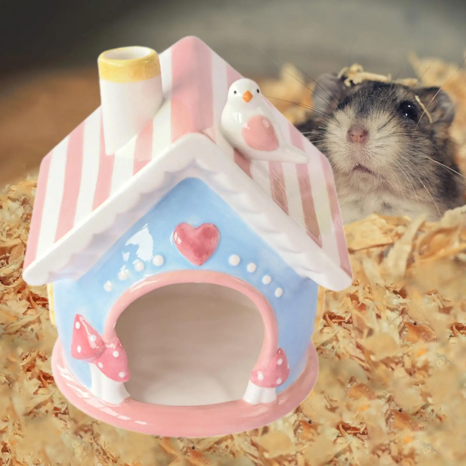 

Hamster House Sturdy Colorful Animal Nest for Squirrels Chinchilla Hedgehog