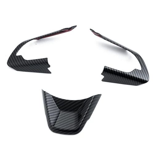 Imagen 2 del producto Para 2017-2026 Suzuki Swift MK3/MK4 Jimny cubierta de interruptor de volante de fibra de carbono accesorios de embellecedores 2025 2024 2023 2022 2021