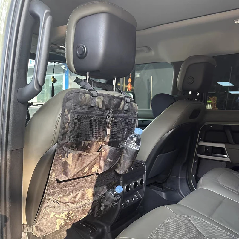 

Tactical Car Seat Back Hanging Bag 7 Storage Pockets Molle Hunting Pouch Foldable Wall Hanging Storage Bag Car Accessories