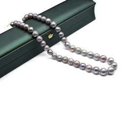 Natural Freshwater Pearl AAA Irregular Round Baroque Black Beads Pearl for DIY Necklace Jewelry Accessories Gift 9-11mm