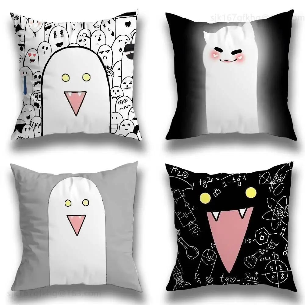 

L-Lightsaber BL Manhwa Pillow Case Square Double-Sided Printing Short Plush Sofa Cushion Cover Bedroom Bedside Pillow