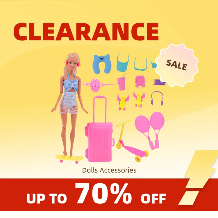 Clearance_35 Pieces Doll Clothes Shoes Travel Life Accessories Suitable For 11.5 Inch And 30Cm Bjd dolls,Toys For Girls,Doll Acc