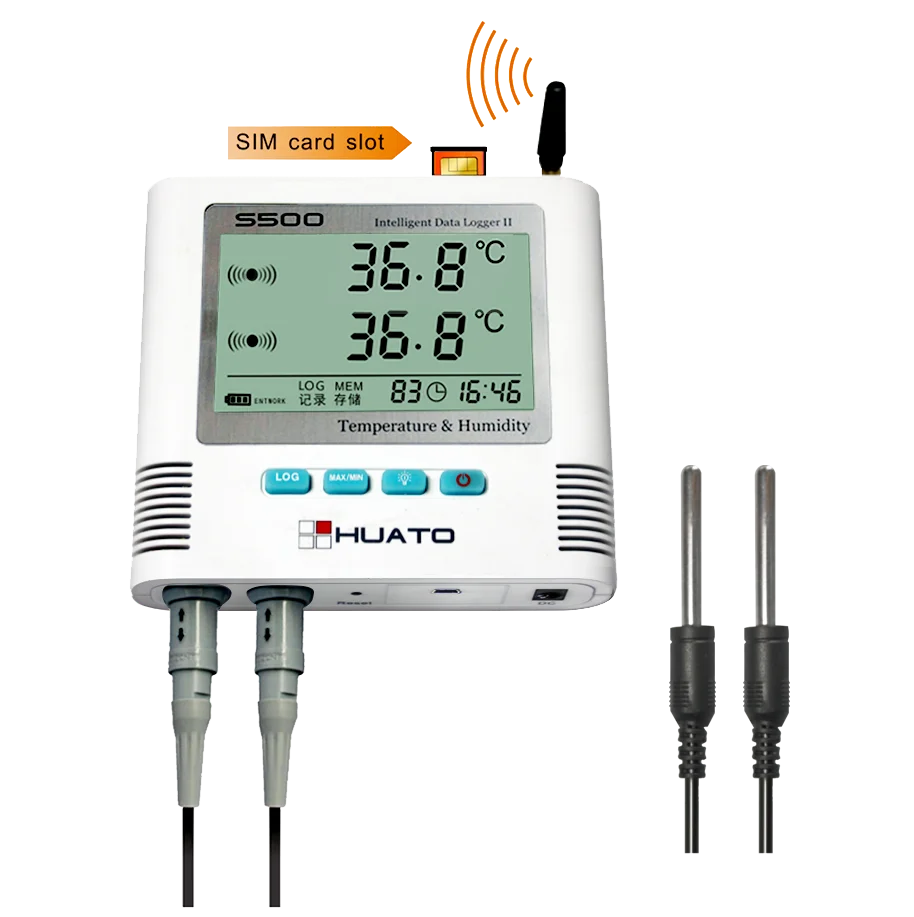 GSM Alarming Temperature and Humidity Data logger Monitoring System For  Transportation Monitoring For Medical Laboratory