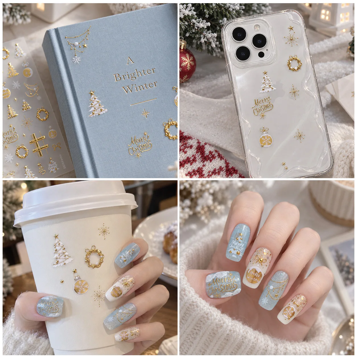 ملصقات أظافر بتصميم عيد الميلا - مراجعة Nail Art Xmas Tree وسعره