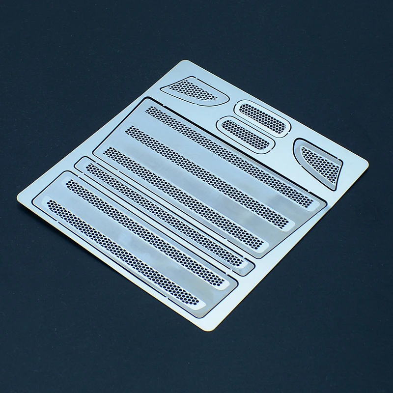 1:14th Scale Grille Metal Mesh Front Face Grille Cover Decorative Sticker for Tamiya RC Truck for SCANIA R620 R470 56318 Car