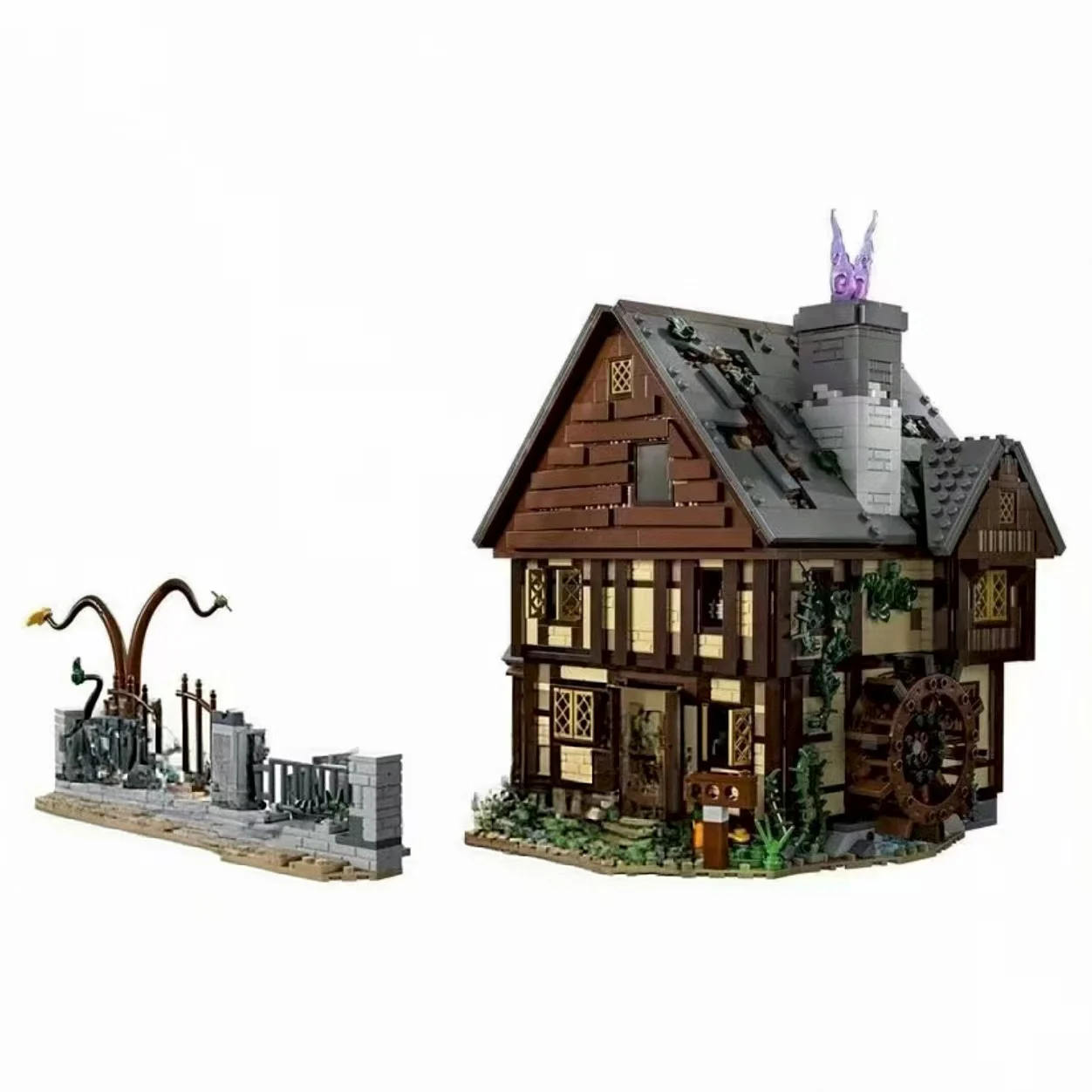 2025年新作DIY姉妹ハウス組み立てビルディングブロック ハロウィンクリエイティブおもちゃ 子供の誕生日プレゼント