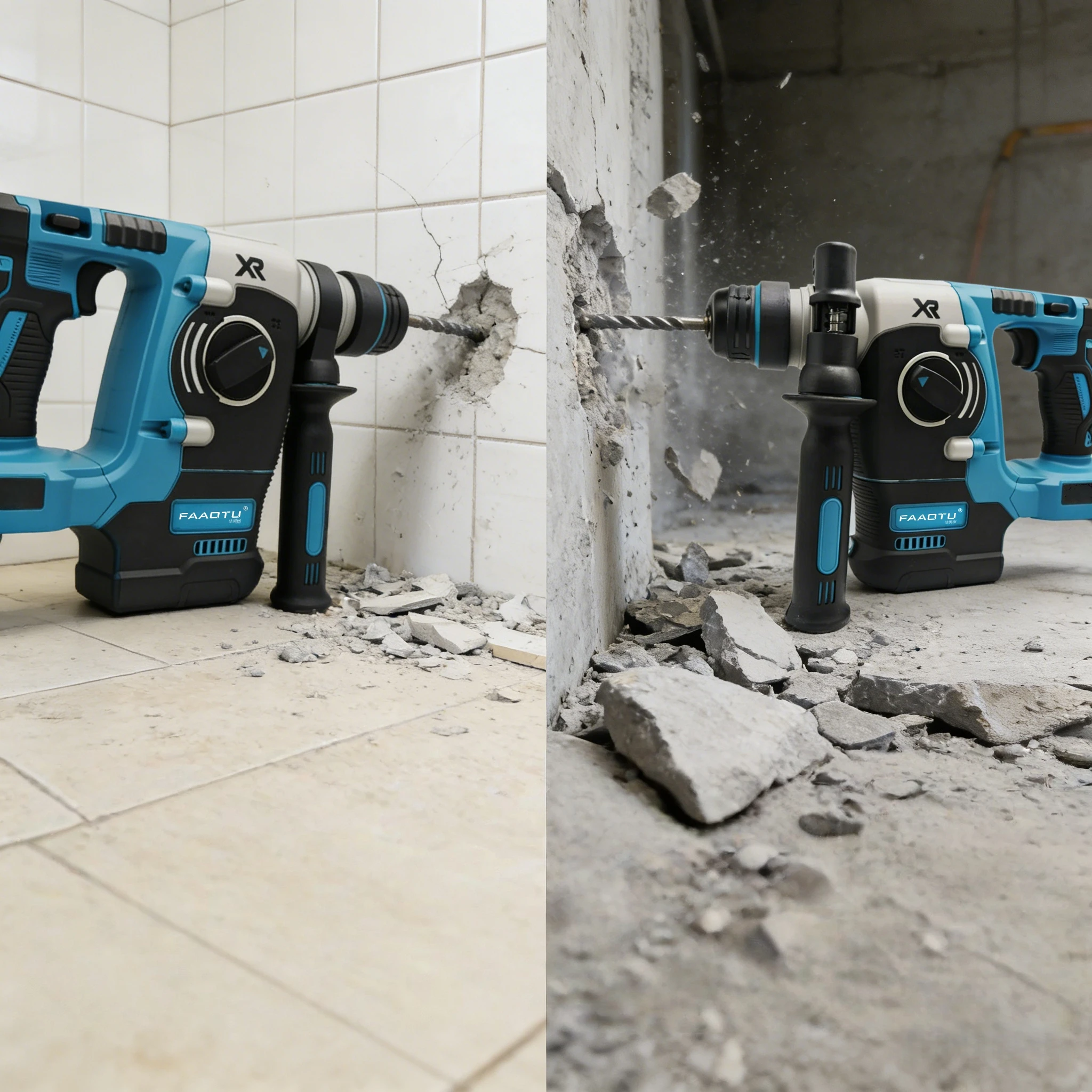 FAAOTU 273 Brushless Rotary Hammer, Identical Function to MT, Suitable for MT 18V Batteries NO Battery