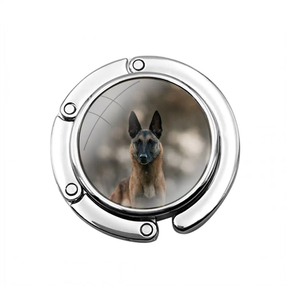 Belgian Tervuren Malinois Dog Foldable Purse Hook for Women's  Table Handbag Storage Folding Decor Table Hook