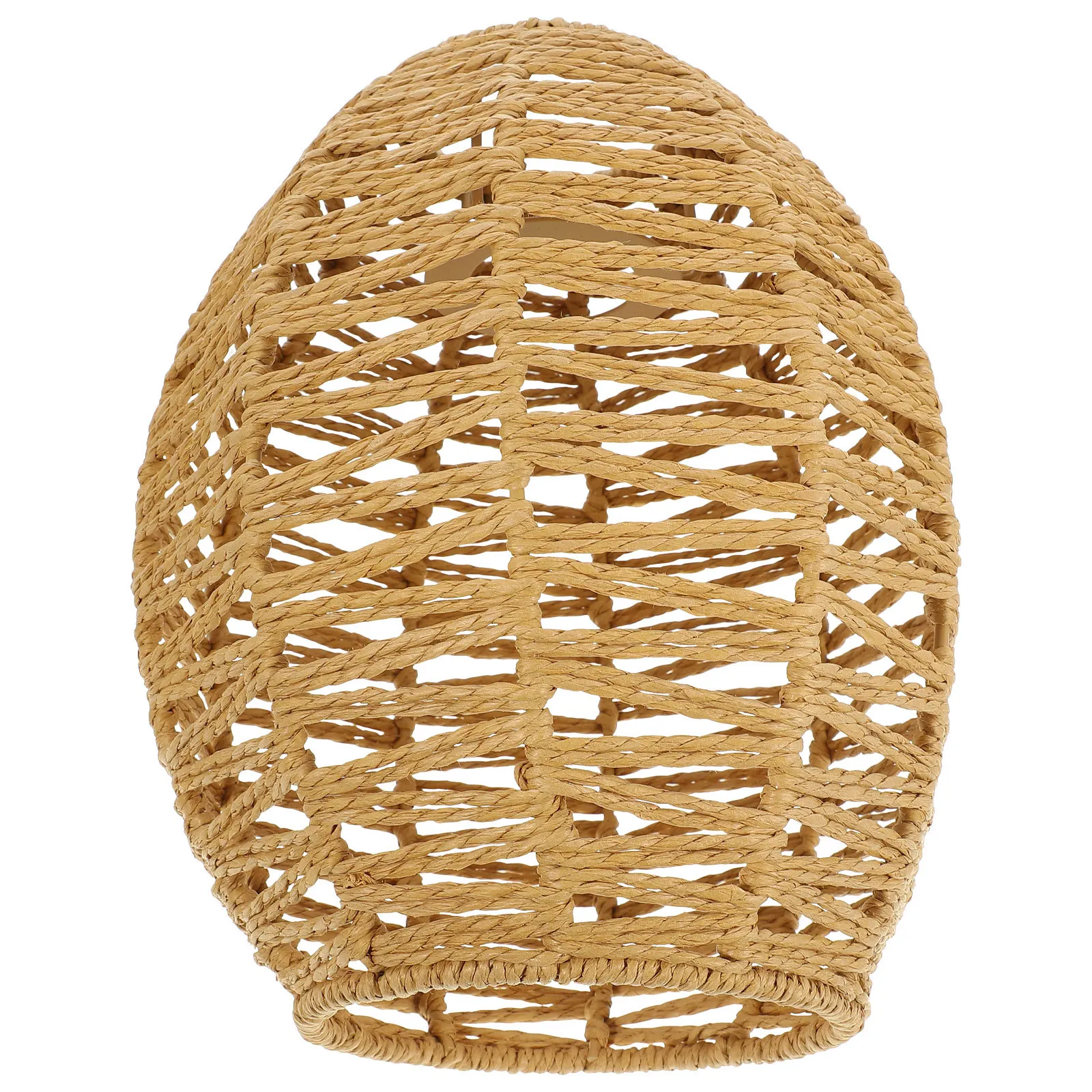 

Woven Lampshade Khaki Paper Rope Handmade Design For Ceiling Floor Table Lamp Pendant Lighting Decor Rustic Indoor Light