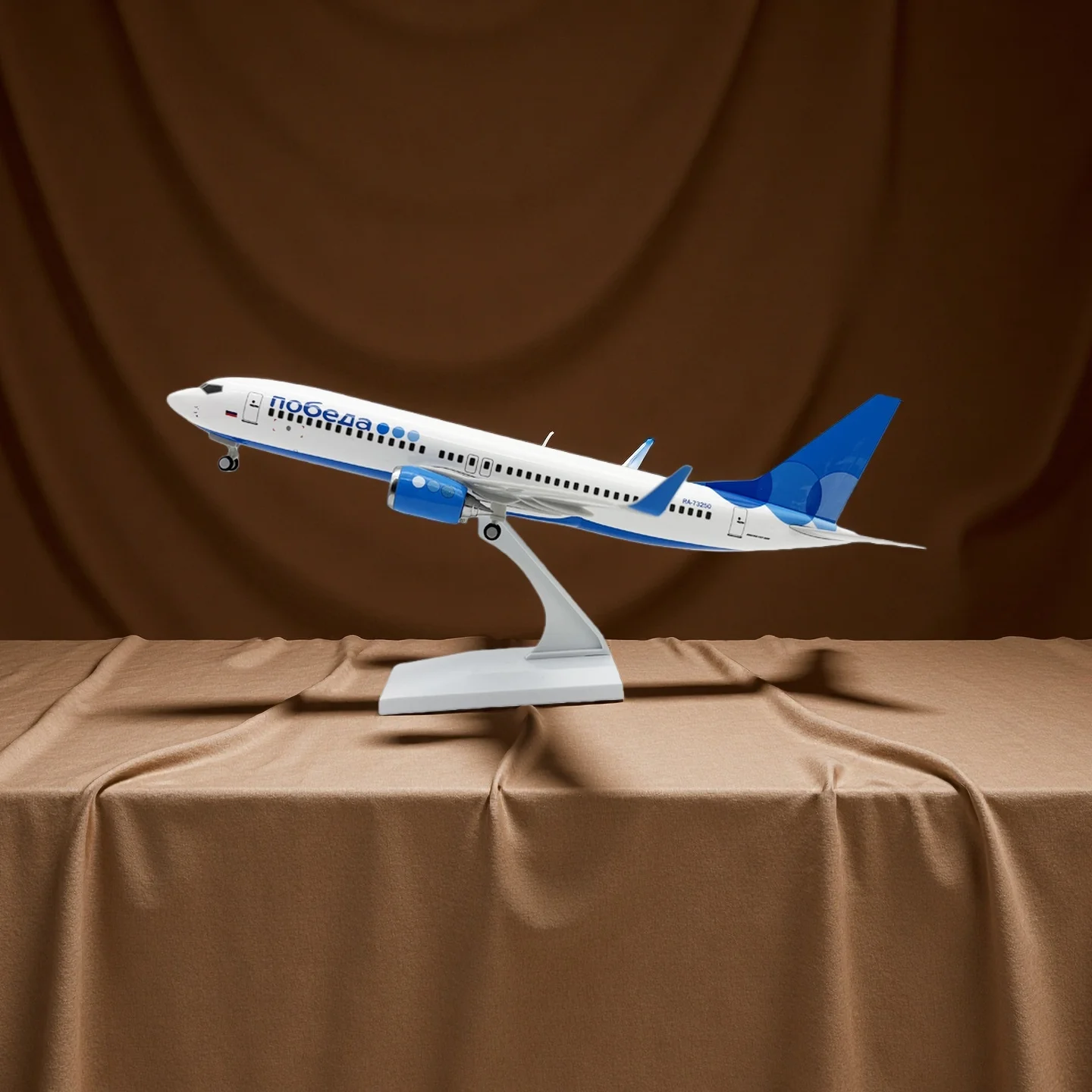 

30CM Scale air-plane B737 Russian Victory Airways Resin Model Aircraft Plane Model Building Kit Decoration Living Room Collectio