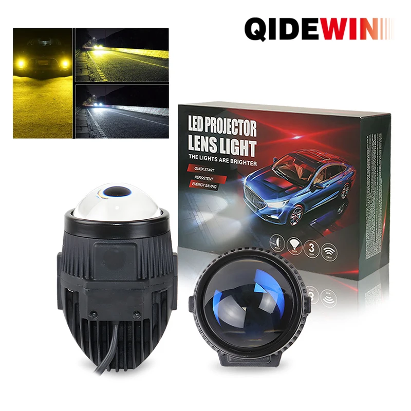 

2 Inch Bi-led Fog Lights H4/H7 Mini Projector Lens K200 Fog Lamp Assembly High Low Beam Headlight Car Accessories Retrofit