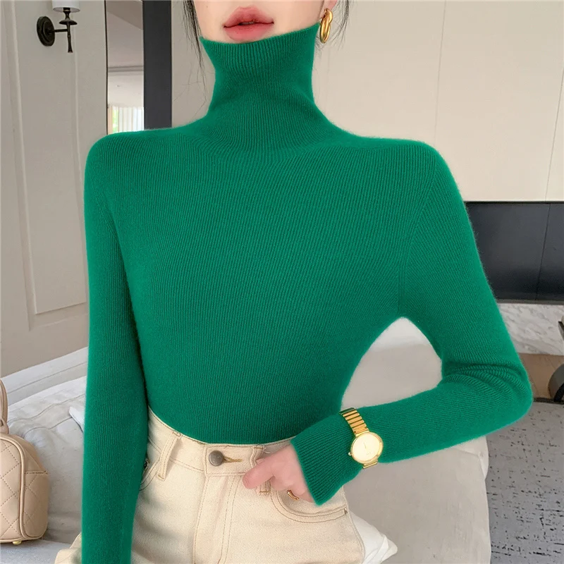 

2025 New Autumn/Winter Cashmere Sweater Women turtleneck Pullover Sweater Cashmere Sweater Women