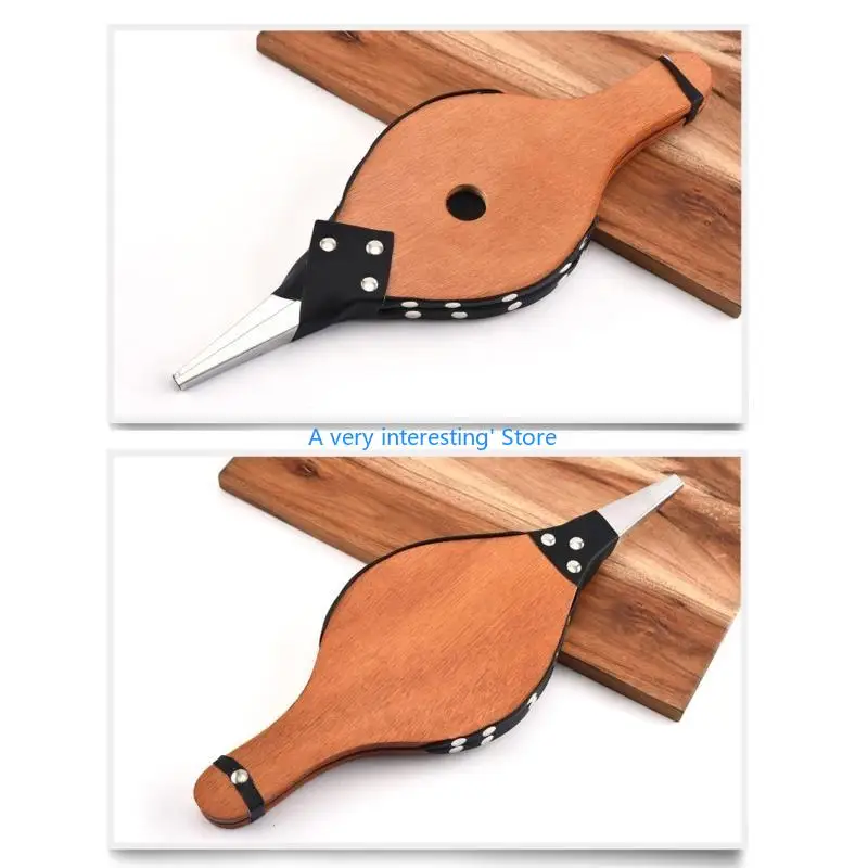 Ventilatore Manuale per a Soffietto in Legno per da Campeggio BBQ Grill U6XC