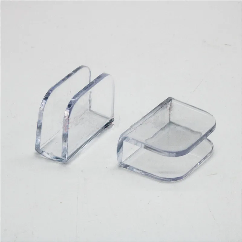 4pcs Triangle Square Clip Protector Table Corner Edge Transparent Guard Corner Cover Connecting Bracket Glass Coffee Table Angle