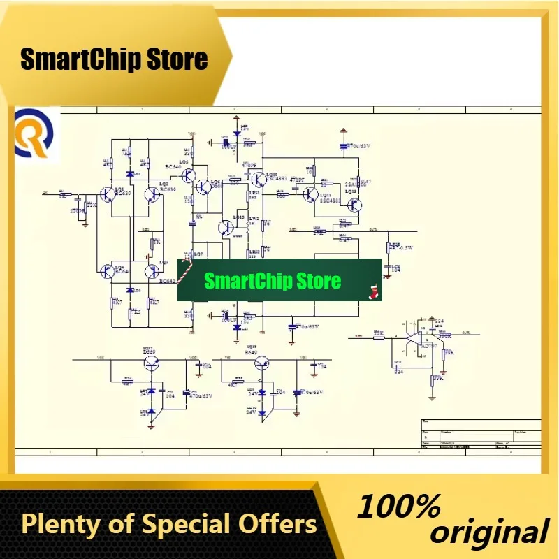 SmCp1 Pair Assemble 933 HiFi Stereo Power Amplifier Board Sanken 2SA1295+2SC3264 Home Audio Sound Amp