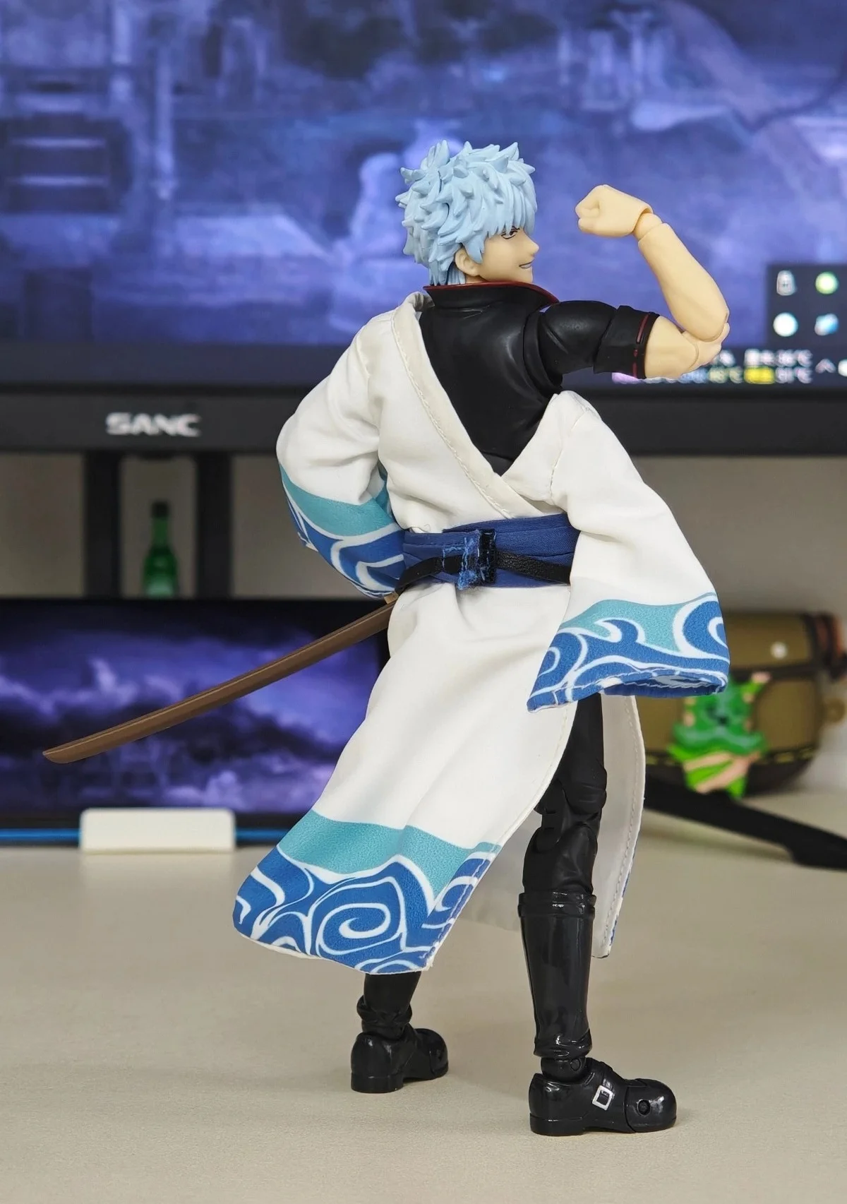 

Bandai in Stock Original S.H.Figuarts GINTAMA Anime Figures -SAKATA GINTOKI- Action Figures Toys for Kid Gifts Collectible Model