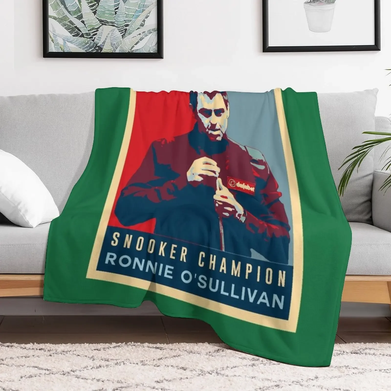 Ronnie osullivan Snooker Champion Throw Blanket Decorative Sofa Winter beds heavy to sleep Blankets