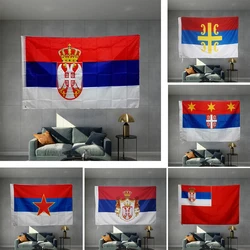 Serbia Flag Europe National Republika Srpska Ensign Banner Civil Serbian River Flotilla Armed Forces Standard of the President