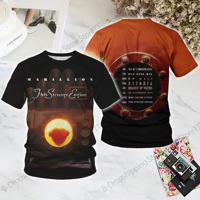 Rock T Shirt Marillion Band 3D Print T-Shirt Men Women Fashion Casual Oversized Short Sleeve Tops Tees Pain Tour 2025 Clothes