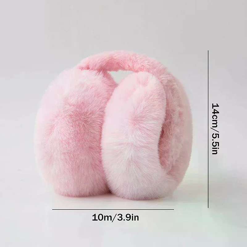 Sólido macio de pelúcia orelha manter mais quente inverno earmuffs para mulheres moda ao ar livre earflap proteção orelha-muffs capa de orelha