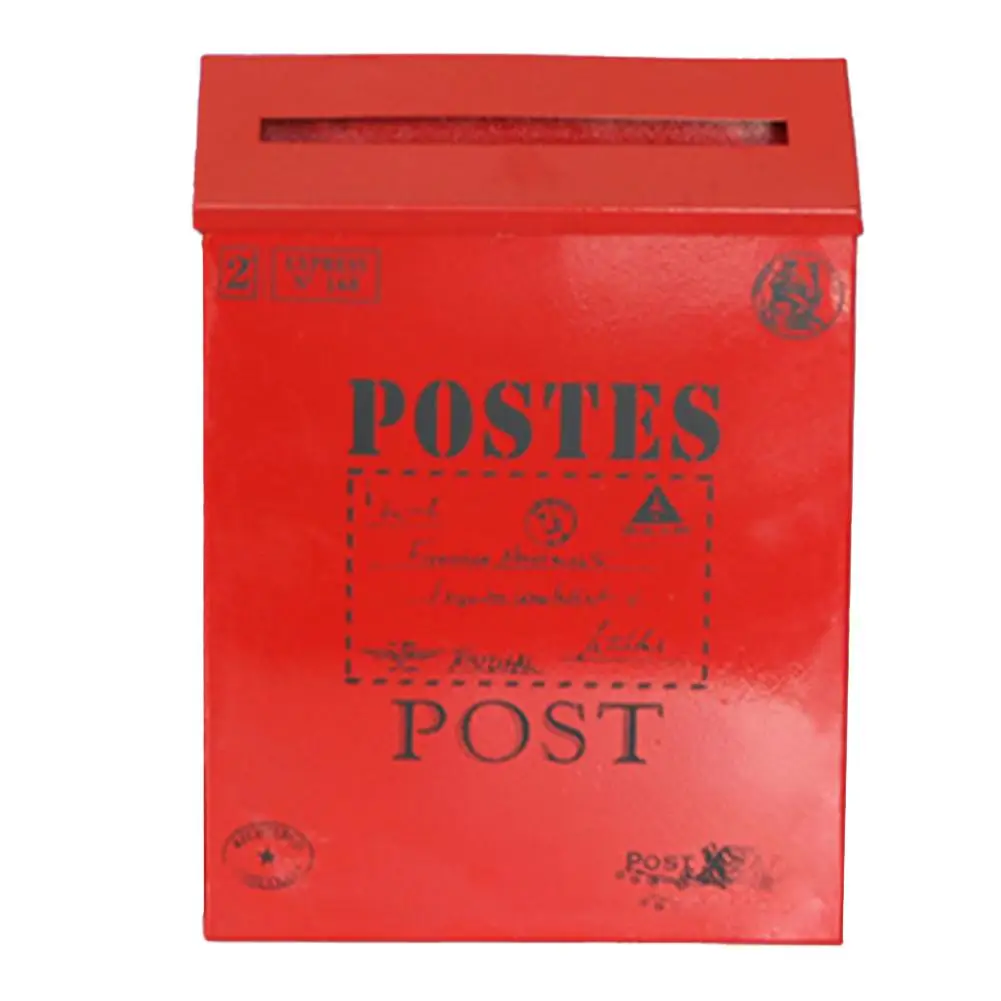 For Home Decoration Vintage Mailbox Photography Props 29cm*22cm*6cm Charming Mailbox For Home Use Convenient Mail Access