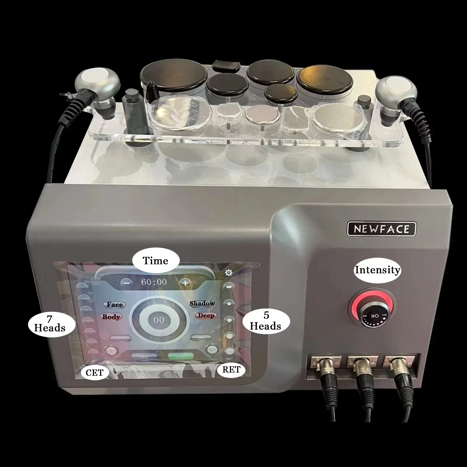 Elitzia-T8 448KHZ آلة العلاج Tecar RET CET Monopole RF Diatherapy لتخفيف آلام العضلات وجهاز تخفيض السيلوليت