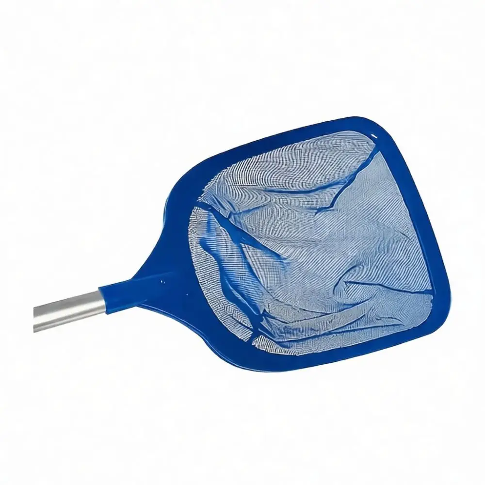Deep Bag Leaf Rake With Sturdy Pole Swimming Pool Cleaning Equipment For Garden Hot Tub Pond Debris Skimmer Tool