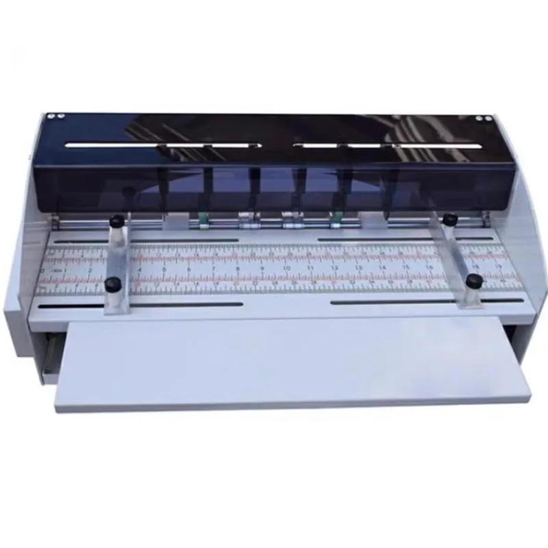 220/110V Electric Paper Creasing Machine Paper Creaser Scorer Paper Cutter Perforating Machine Speed-adjustable Creasing Machine