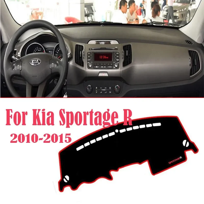 For Kia Sportage 3 Car Dashboard Covers Avoid Light Pad Sun Shade Anti-UV Carpets Mat Accessories 2010 2011 2012 2013 2014 2015