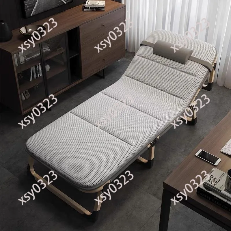 Single Folding Nap Bed Lightweight Portable Recliner Chair Indoor Outdoor Camping Lounge Bed