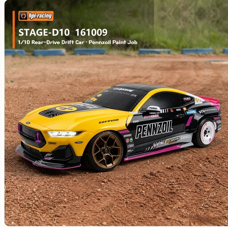 Hpi Racing Rc Drift Car 1 /10 Ford Mustang Stage D10 Vg Electric Remote Control Racing Vehicle For Adult Hobby
