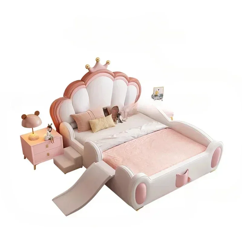 

Practical Double Solid Wood Children Beds Luxury Design Modern Children Beds Toddler Floor Mueble Infantil Bedroom Furnitur