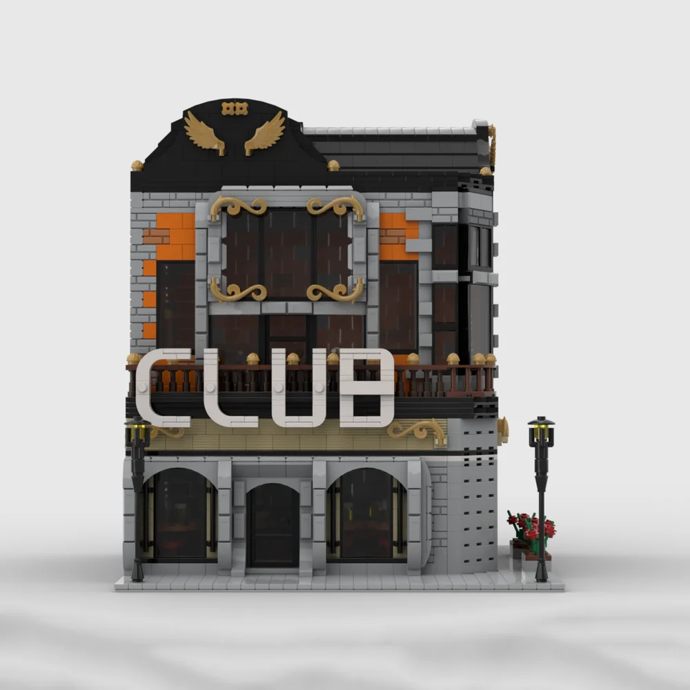 

3699 шт. MOC DIY модульный CLUB архитектура дом строительные блоки выставка собранная модель игрушечный кирпич для взрослых и детей подарки на день рождения