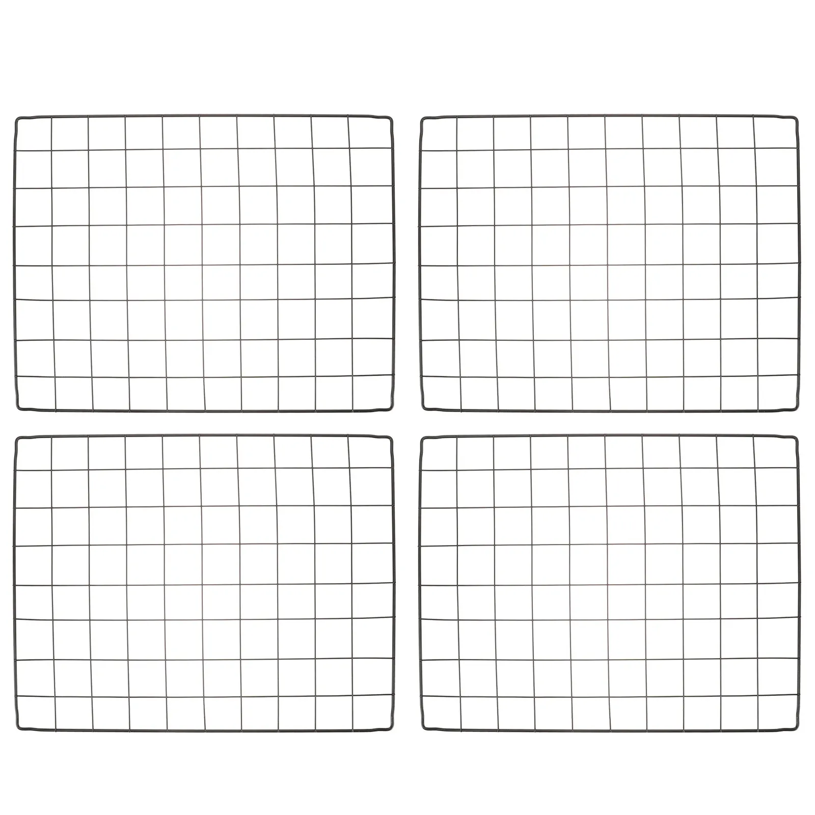 4個入りペット用犬ケージパーツ、強化耐久性メッシュフェンスシート、簡単組み立て子犬用プレイヤードパネル、クレート仕切り、犬用クレート仕切り