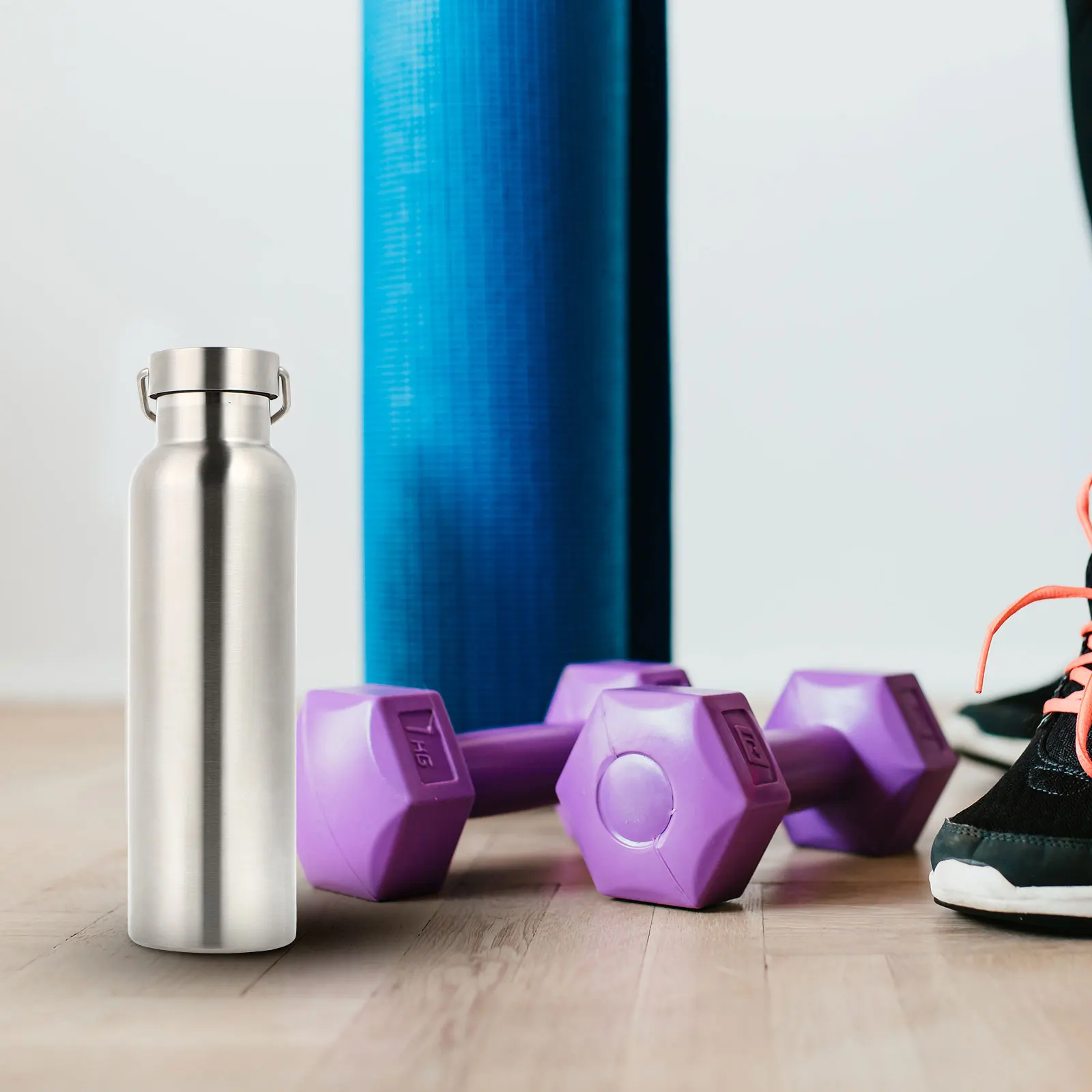 

1pc Stainless Steel Vacuum Cup 500Ml Lightweight Insulated Mug For Travel Sports Thermal Bottle Portable Flask Sealed