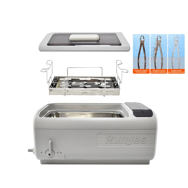 

Ультразвуковой очиститель Runyes, 6 л, нагреватель, таймер, 35 кГц, часы, очки, ювелирные изделия, протезы, ультразвуковая чистящая машина