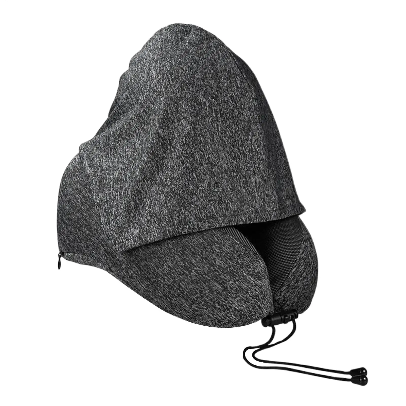 

Neck Pillow With Hood Washable Hooded Removable Support Travel Neck Support For Car Road Trip Airport Trips Picnic Offices Break