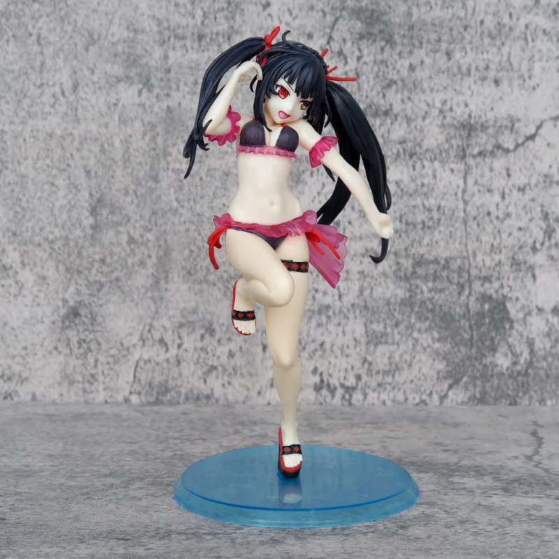 Anime Tokisaki Kurumi Swimsuit Ver. PVC Action Figure Game Statue Collection Model Kids Toys Doll Gifts 20cm