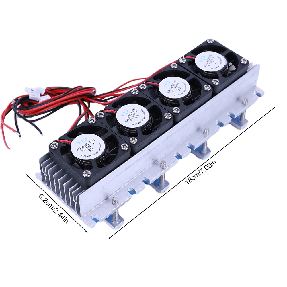 288W Peltier Cooler DC12V 30A Thermoelectric Cooler DIY Semiconductor Air Conditioner Cooling System