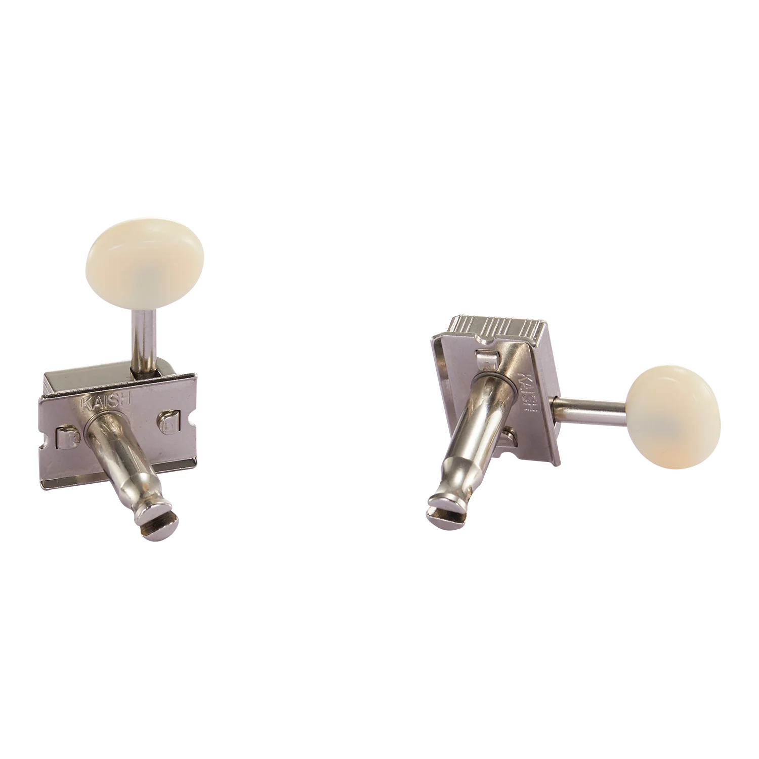 Vintage Guitar Tuning Keys Guitar Tuners Guitar Machine Heads Nickel w/ Ivory Buttons for Fender Strat./Tele