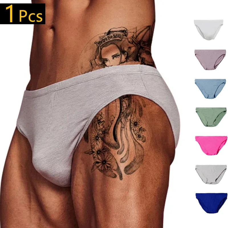 ADANNU Underwear Men Low Waist Underpants New Sexy Men Briefs Thin Section Breathable Modal Soft Cool Quick Dry AD315