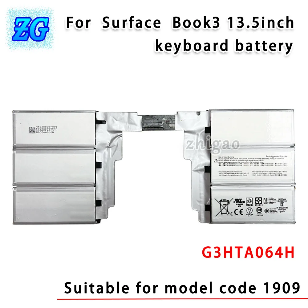 

Use for Microsoft Surface Book3 13.5inch Keyboard Battery 1909 Laptop Battery G3HTA064H Original