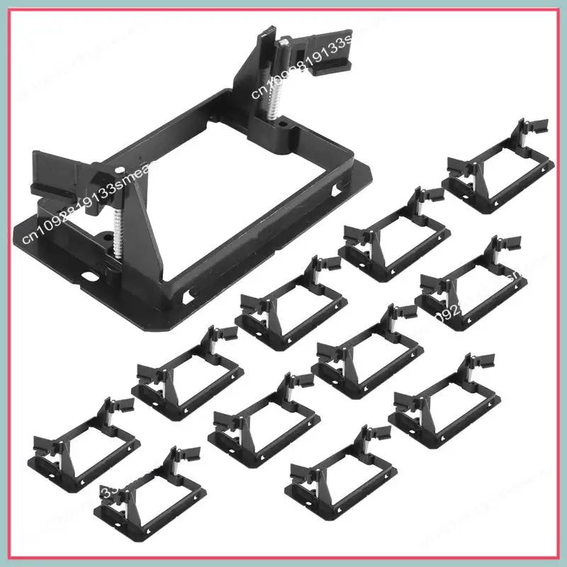

N94R 12-комп. Одноместный (1-местный) монтажный кронштейн для настенной панели низкого напряжения — черный