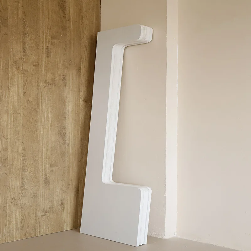 Room Divider Screen Partition Wall with Light Shelf for Living Room Bedroom Self Installation