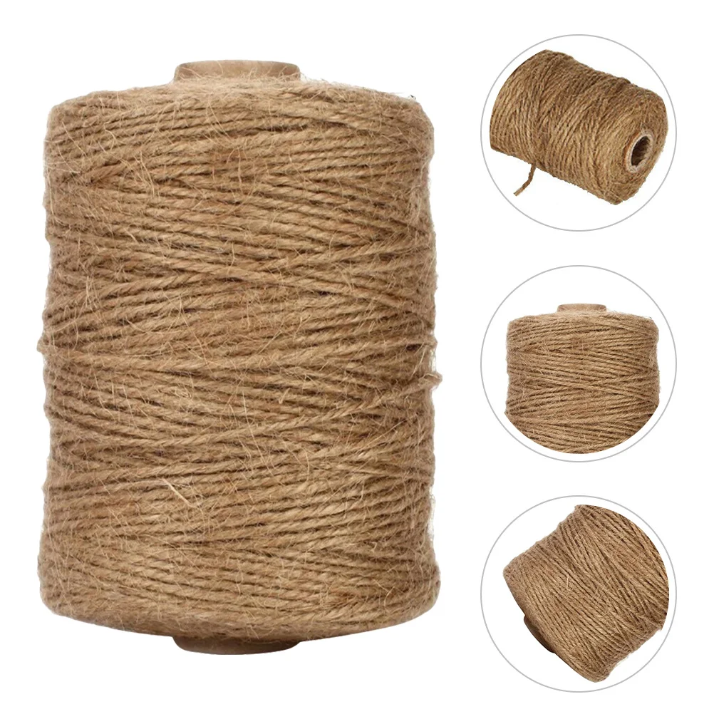 

1 Roll Jute Twine Durable Natural Hemp Rope Heavy Duty for Garden Crafts Binding Packaging Jute Twine Hemp Rope