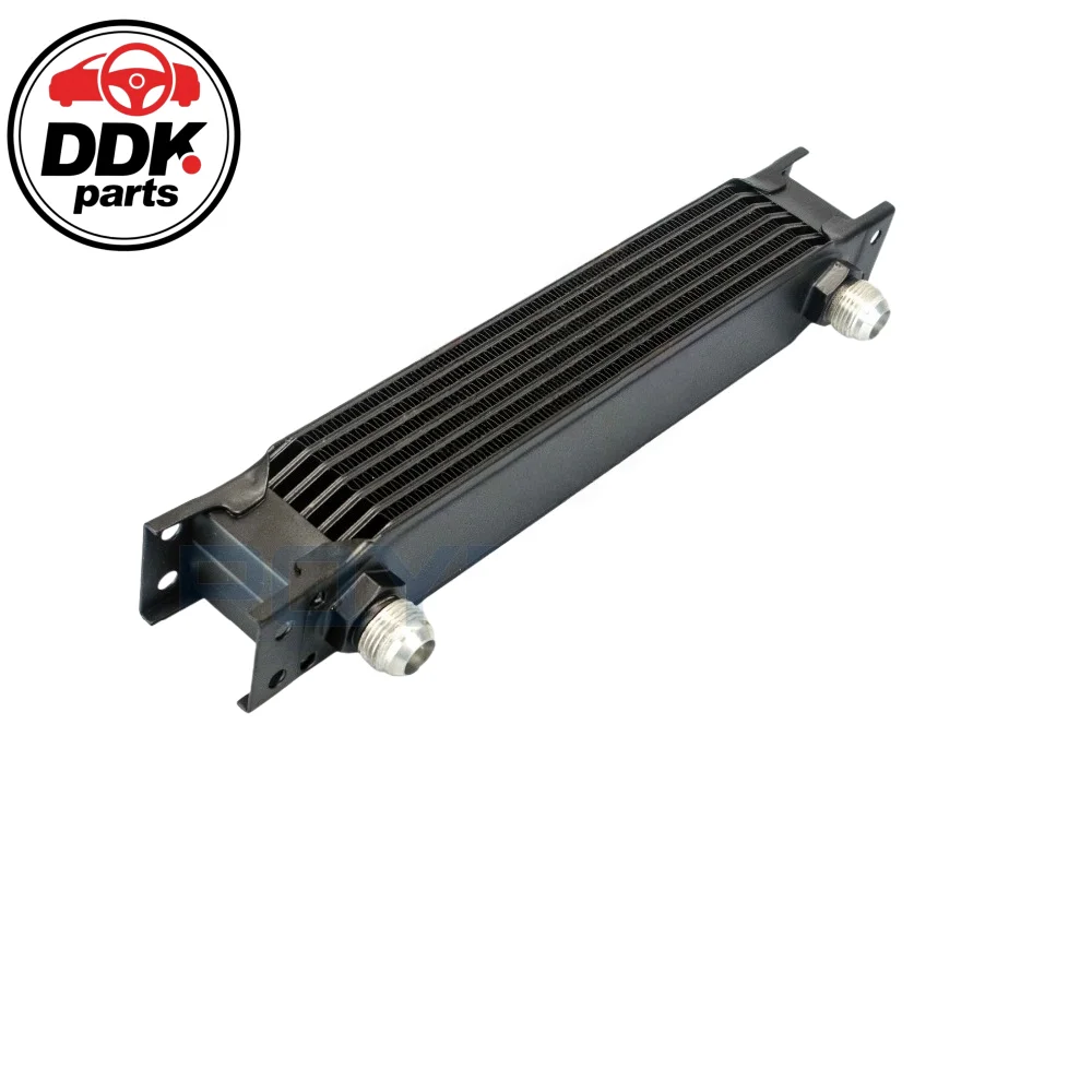 7 Row all aluminum engine transmission oil cooler black
