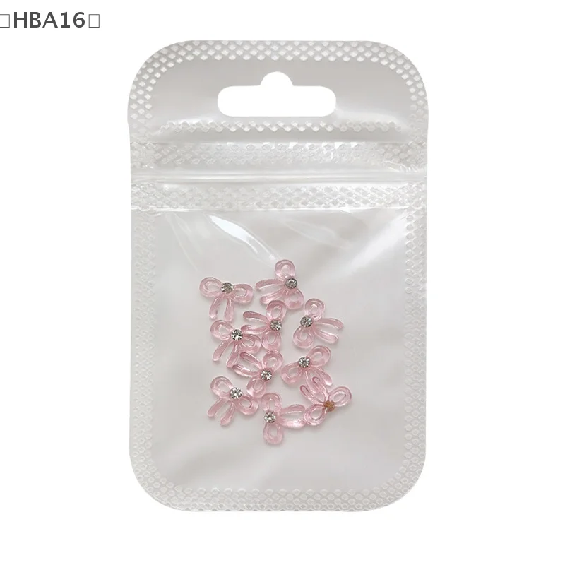 10 قطعة ثلاثية الأبعاد شفافة مسمار الفن حجر الراين القوس السحر اكسسوارات أجزاء ل مانيكير الأظافر لوازم الديكور