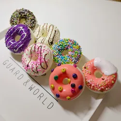Simulation Donut Bread Cake Fake Fruit Food Dessert Snacks Model Decorative Props Toys Store Window Display Ornaments Home Decor