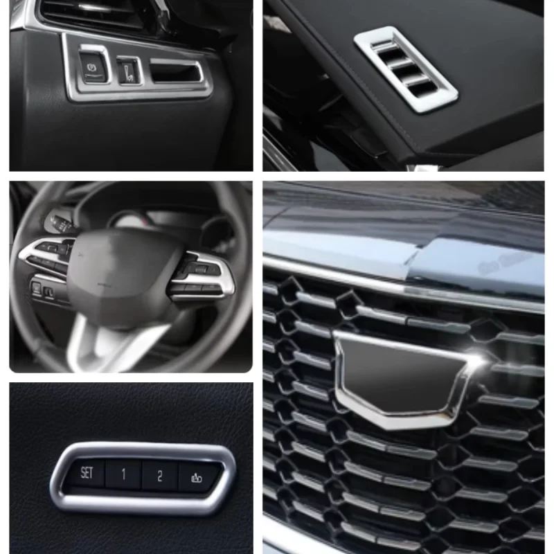 

For Cadillac XT4 2019-2023 LHD, small air outlet, memory seat, steering wheel, left center control car trim accessories